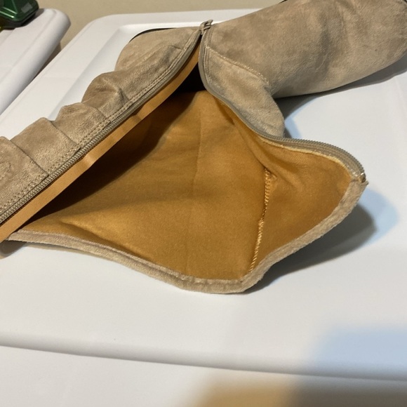 Comfortview faux suede rounded toe slouch boots, 1 inch heel 10 inch sha… - Picture 6 of 11